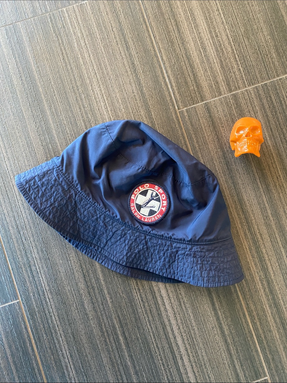 Vintage Polo sport suicide ski logo bucket hat